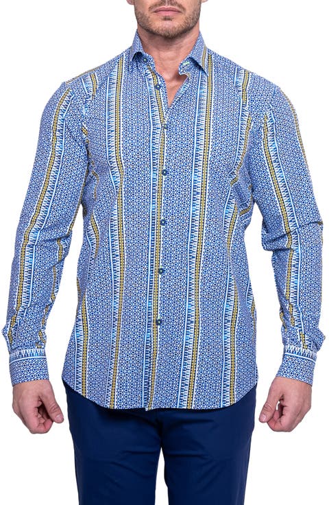 Fibonacci Resistance Contemporary Fit Button-Up Shirt