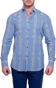 Maceoo Fibonacci Resistance Contemporary Fit Button-Up Shirt