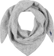 Polo Ralph Lauren Cable Knit Wool & Cashmere Triangle Scarf