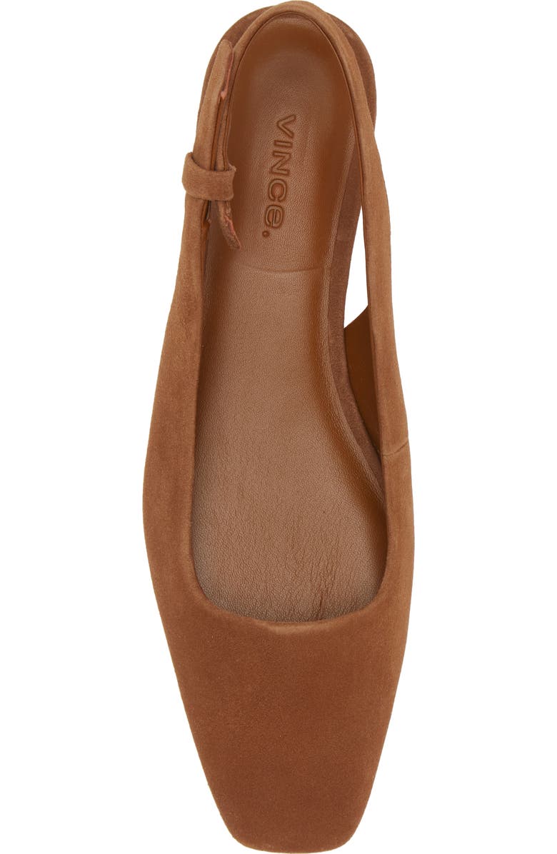 Vince Vida Slingback Flat, Alternate, color, Dark Caramel