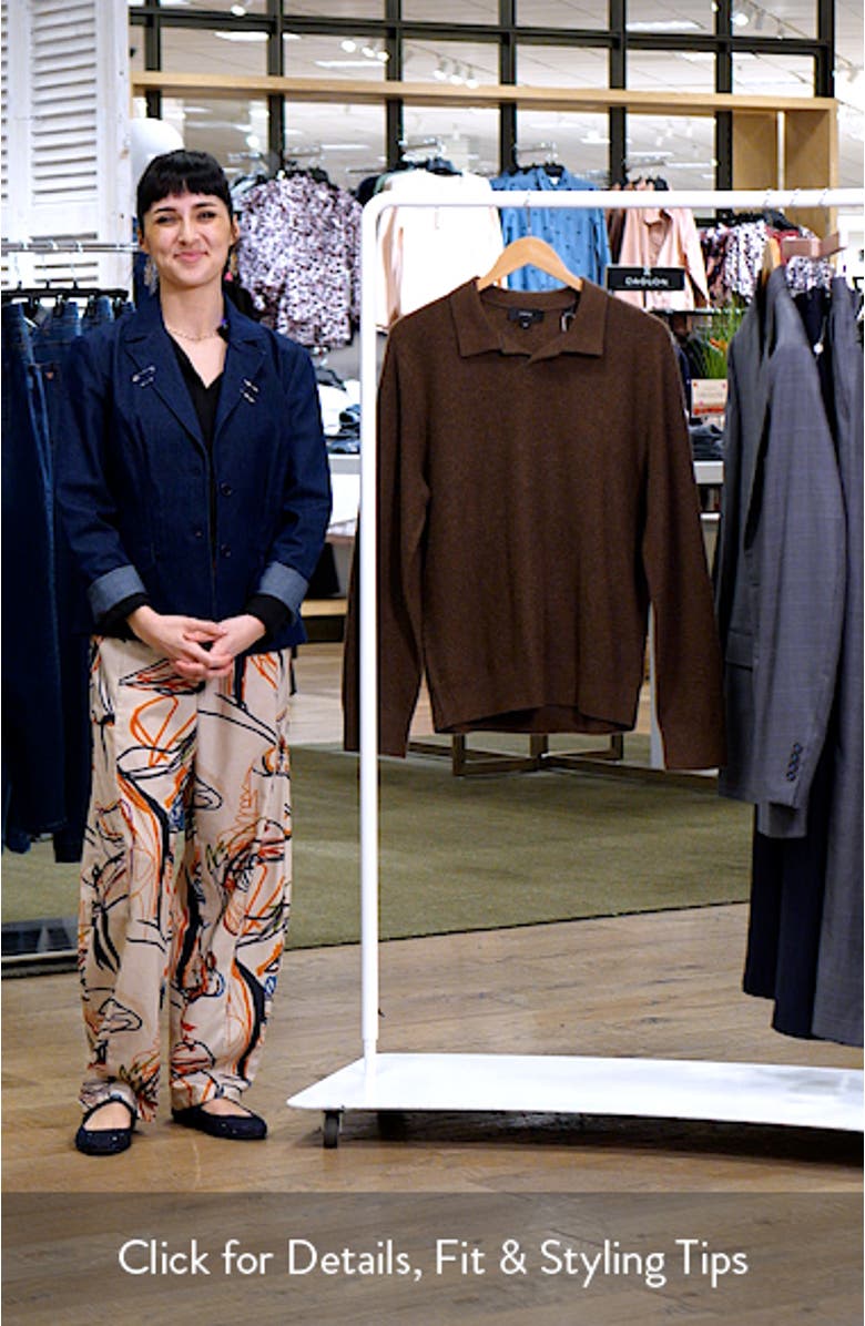 Boiled Cashmere Johnny Collar Sweater, sales video thumbnail