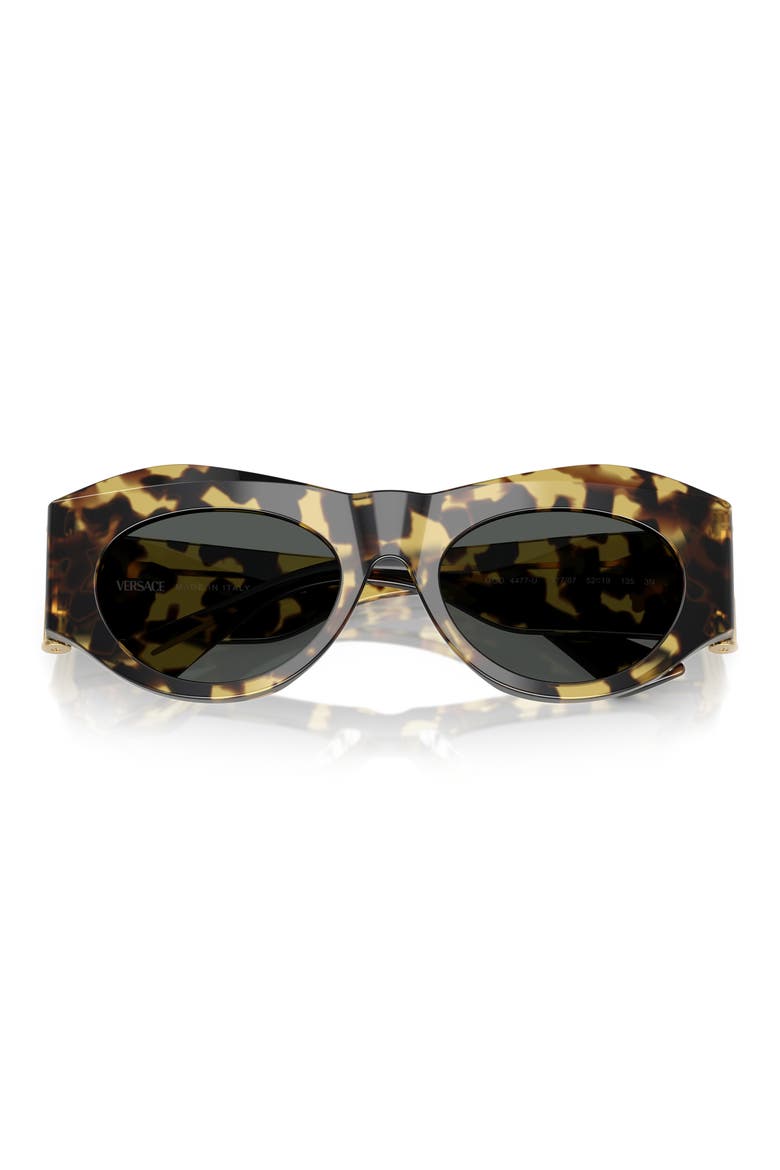 52mm Oval Sunglasses, Alternate, color, HAVANA