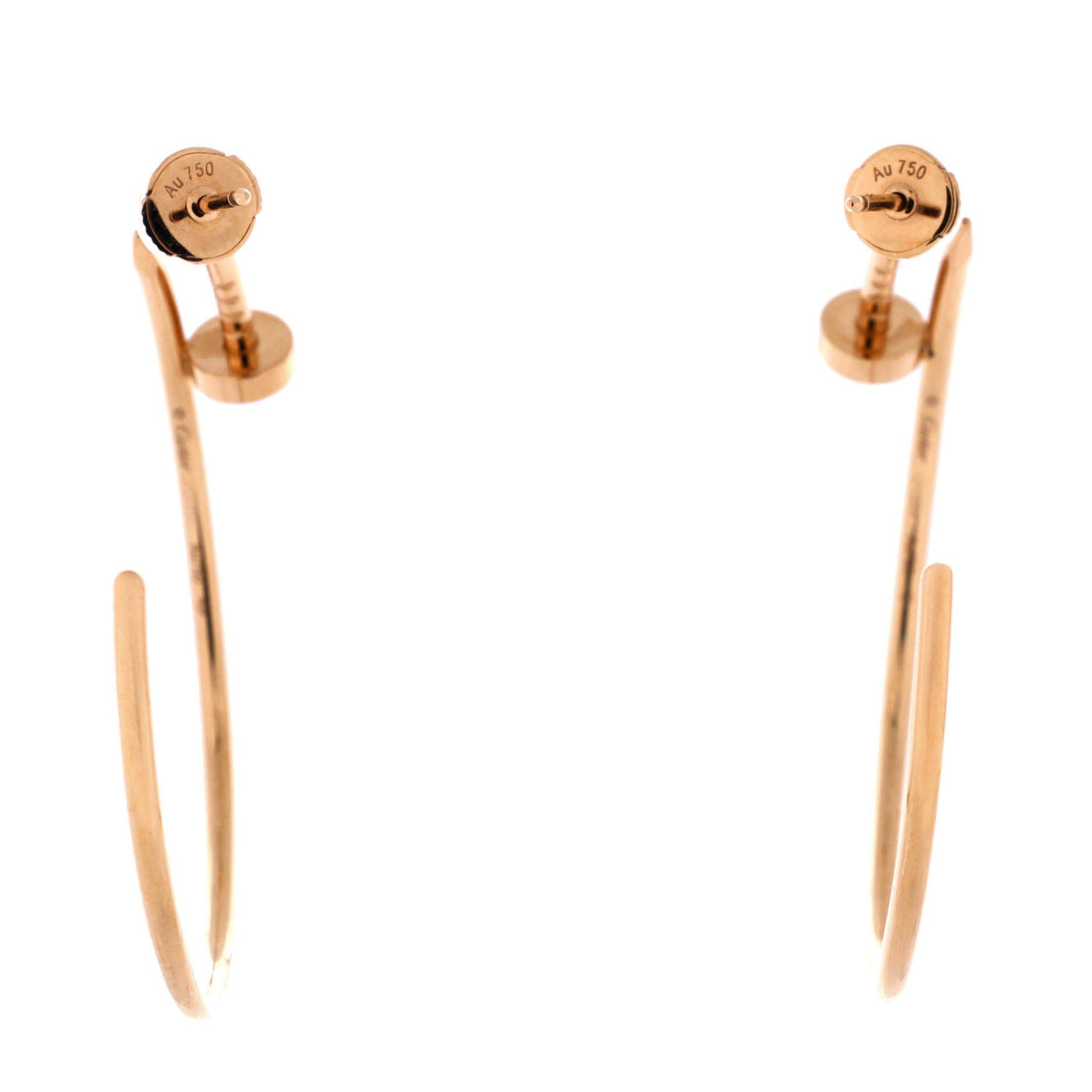 Juste un Clou Hoop Earrings 18K Rose Gold XL, Alternate, color, Metallic Gold