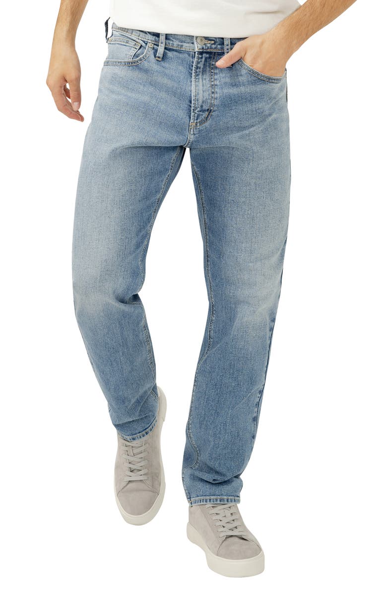 Silver Jeans Co. Machray Athletic Fit Straight Leg Jeans, Main, color, Ballad