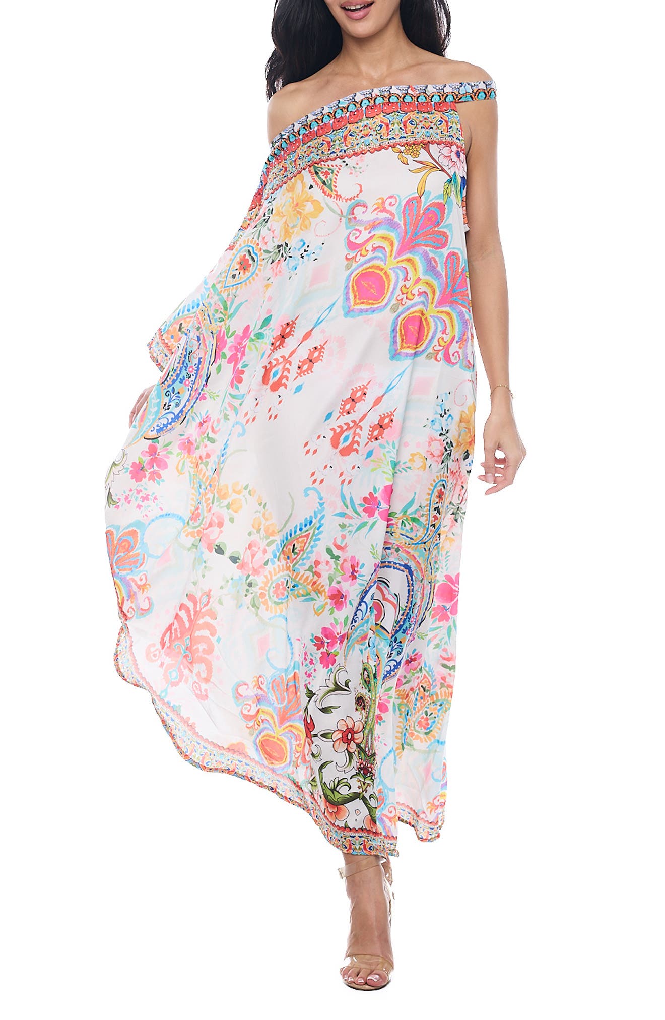 RANEES One Shoulder Maxi Dress