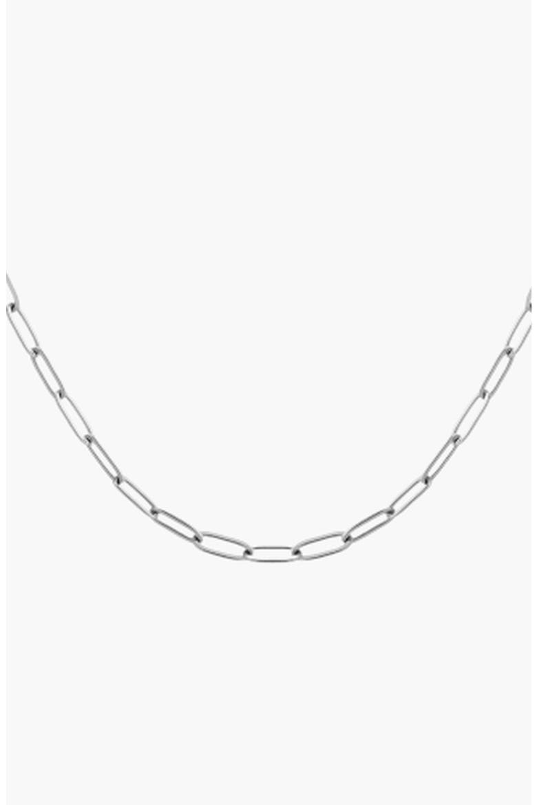 Unbreakable Paperclip Chain Necklace, Main, color, White