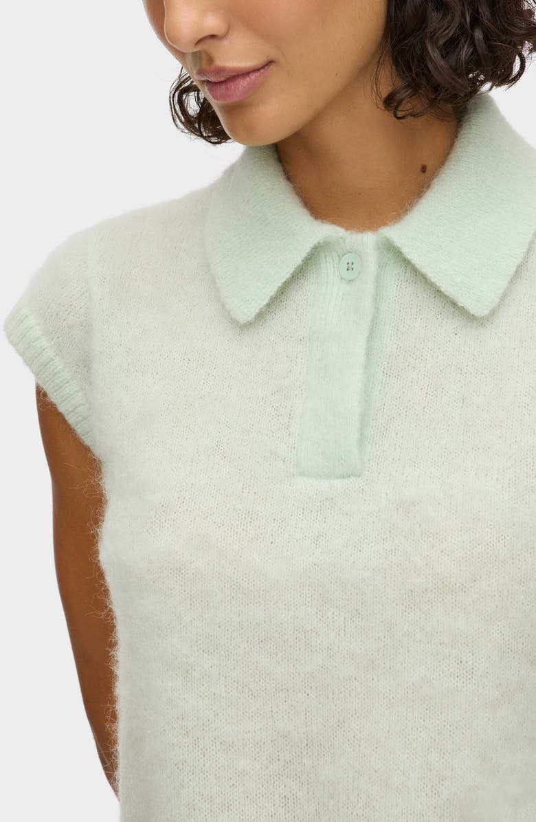ALIGNE Lexi Polo Sweater, Alternate, color, Mint