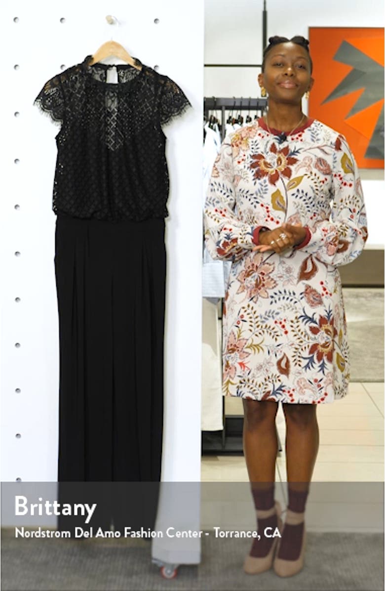 Lace Blouson Jumpsuit, sales video thumbnail