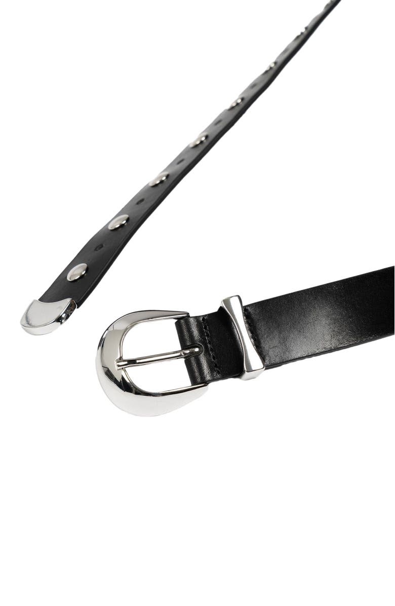 Saint + Sofia Roxie Studded Belt, Alternate, color, Black