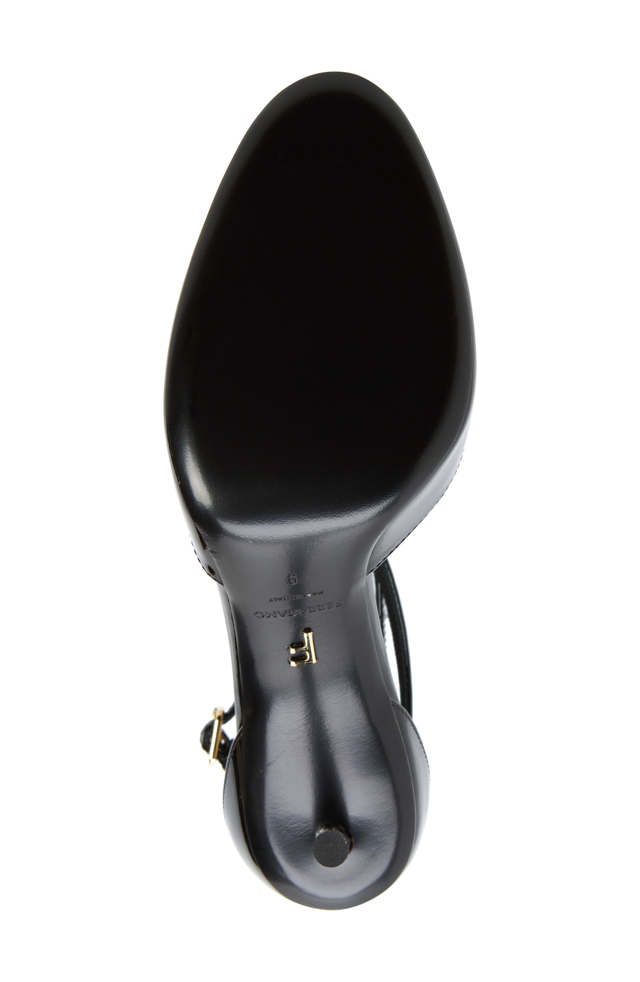 Lysandra T-Strap Patent Leather Pump, Alternate, color, NERO NERO NERO