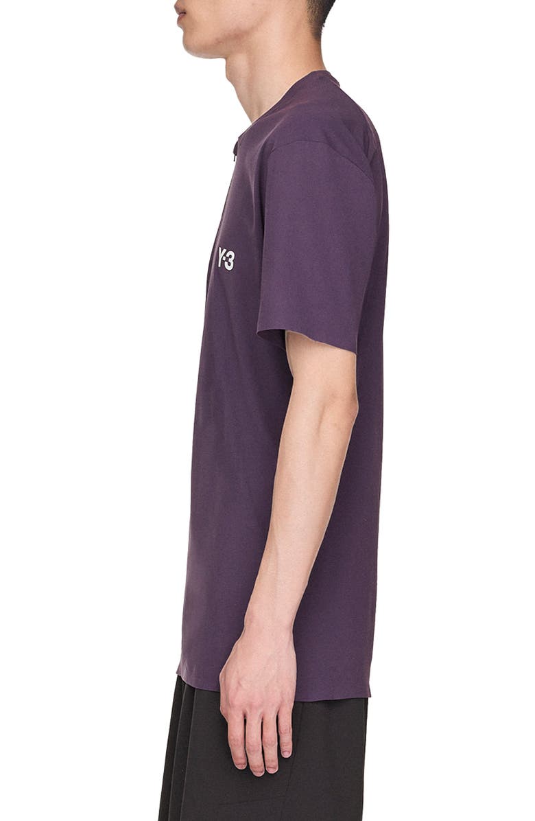 adidas Y-3 Zip T-Shirt, Alternate, color, Aurora Plum