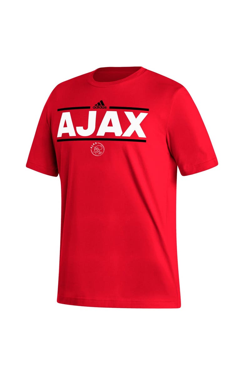 adidas Men's adidas Red Ajax Dassler T-Shirt, Alternate, color, Red