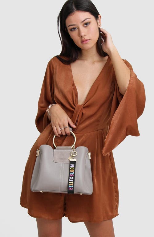 Belle & Bloom Twilight Leather Cross Body Bag In Grey