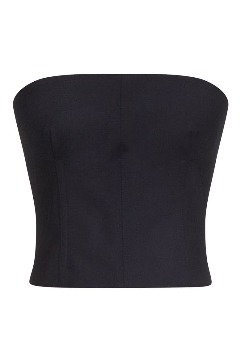 Jillian Stretch Wool Bustier Top, Alternate, color, MIDNIGHT