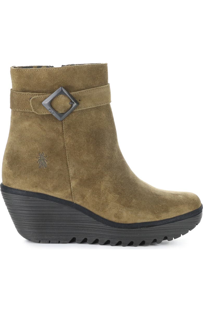Fly London Yuji Wedge Bootie, Alternate, color, Elephant