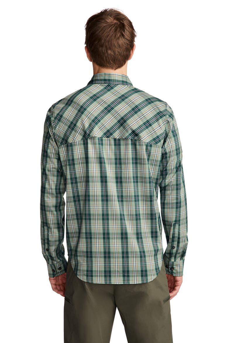 Outdoors by Luke Bryan Men's Long Sleeve Tech Shirt, Alternate, color, Plaid Leaf