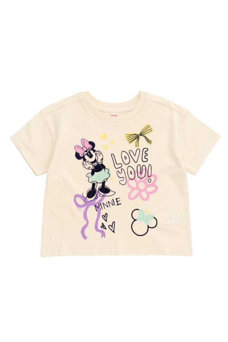 Minnie Mouse Short Sleeve Tees, Alternate, color, Minnie Pink Cream Iris