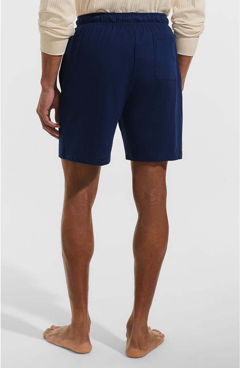 Lands' End Knit Jersey Pajama Shorts, Alternate, color, Deep Sea Navy