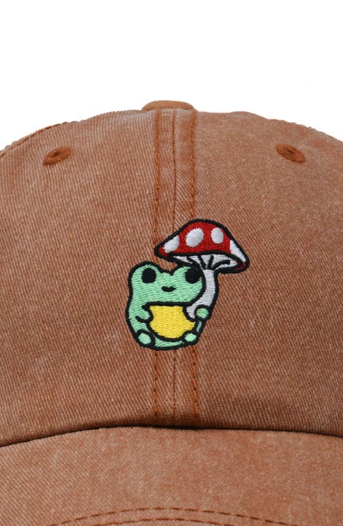 DALIX DALIX MUSHROOM FROG EMBROIDERED HAT 