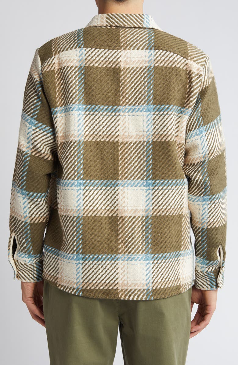 Wax London Whiting Marine Beatnik Button-Up Overshirt, Alternate, color, Khaki