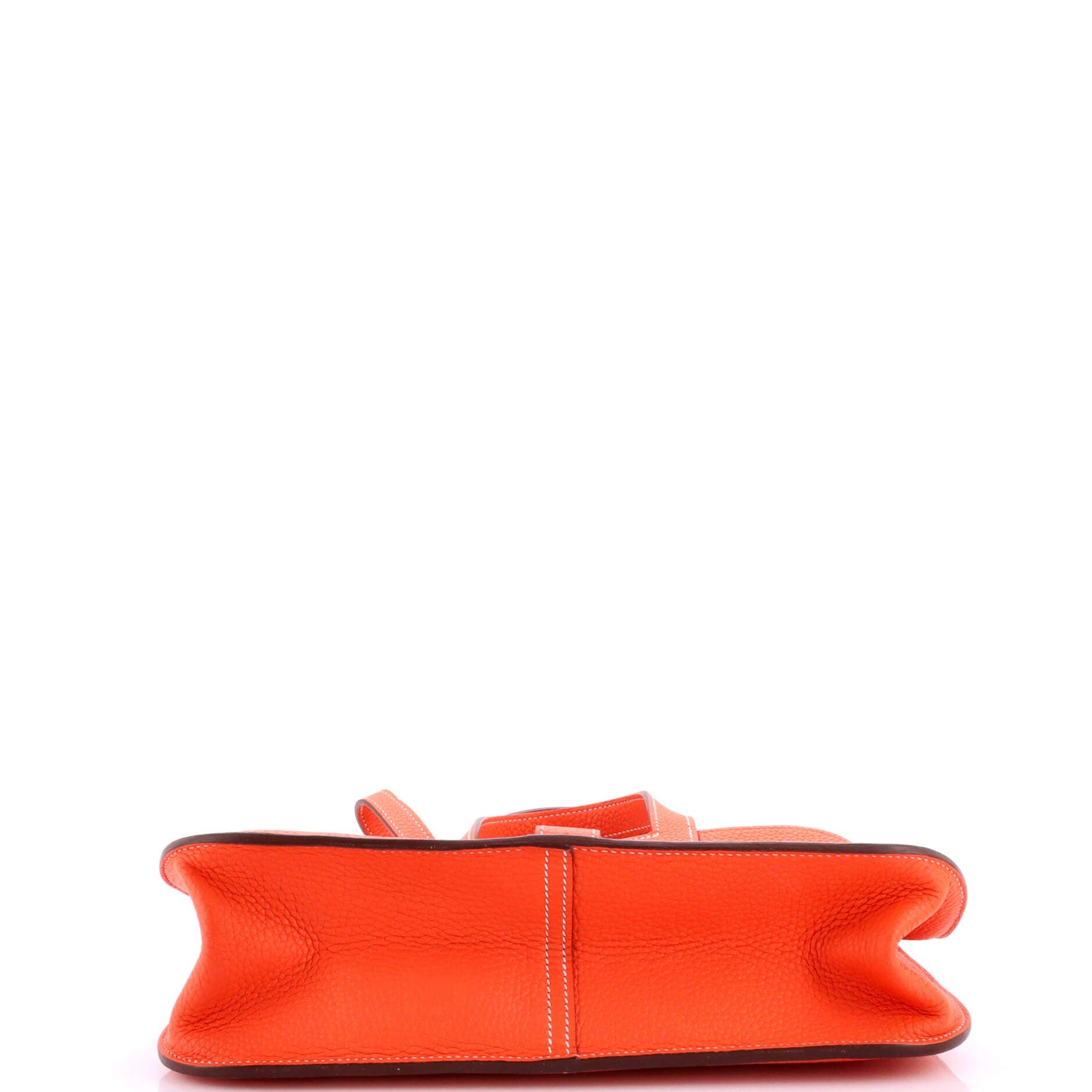 Pre-Owned Hermes Halzan Bag Clemence 31, Alternate, color, Orange Poppy