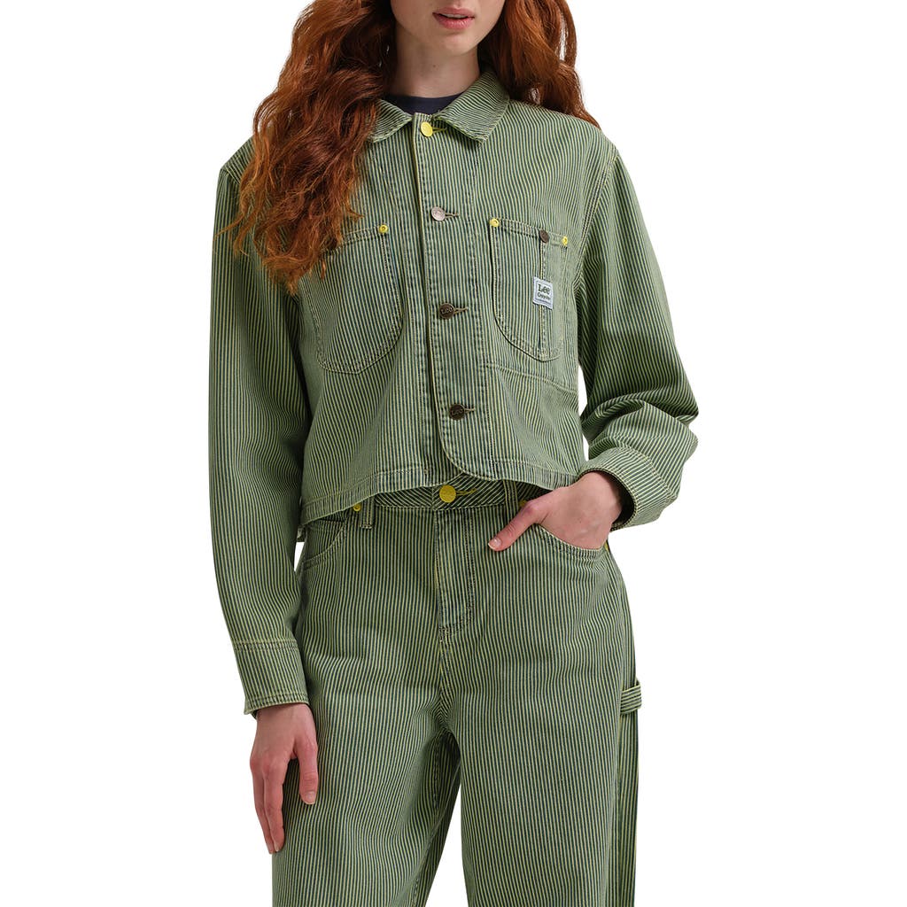 Lee X Crayola Cropped Chore Jacket In Green