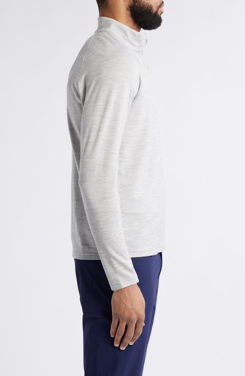 Peter Millar Crown Crafted Excursionist Flex Quarter Zip Merino Wool Blend Pullover, Alternate, color, 
