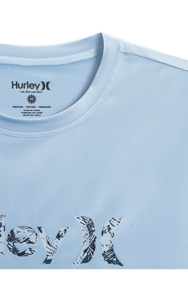 Hurley Double Hi Long Sleeve Sunshirt, Alternate, color, Baby Blue