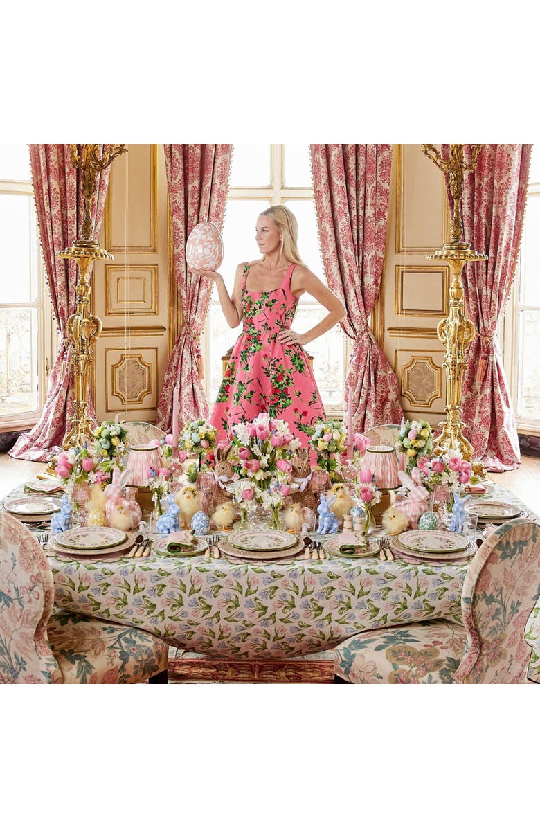 Mrs. Alice Josephine Garland Dinner Plates, Alternate, color, Pink