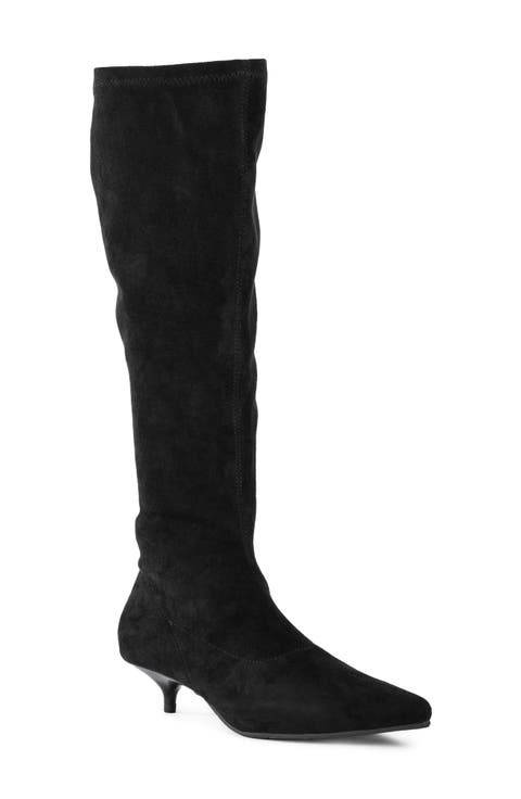 Confident Stretch Faux Suede Tall Boot