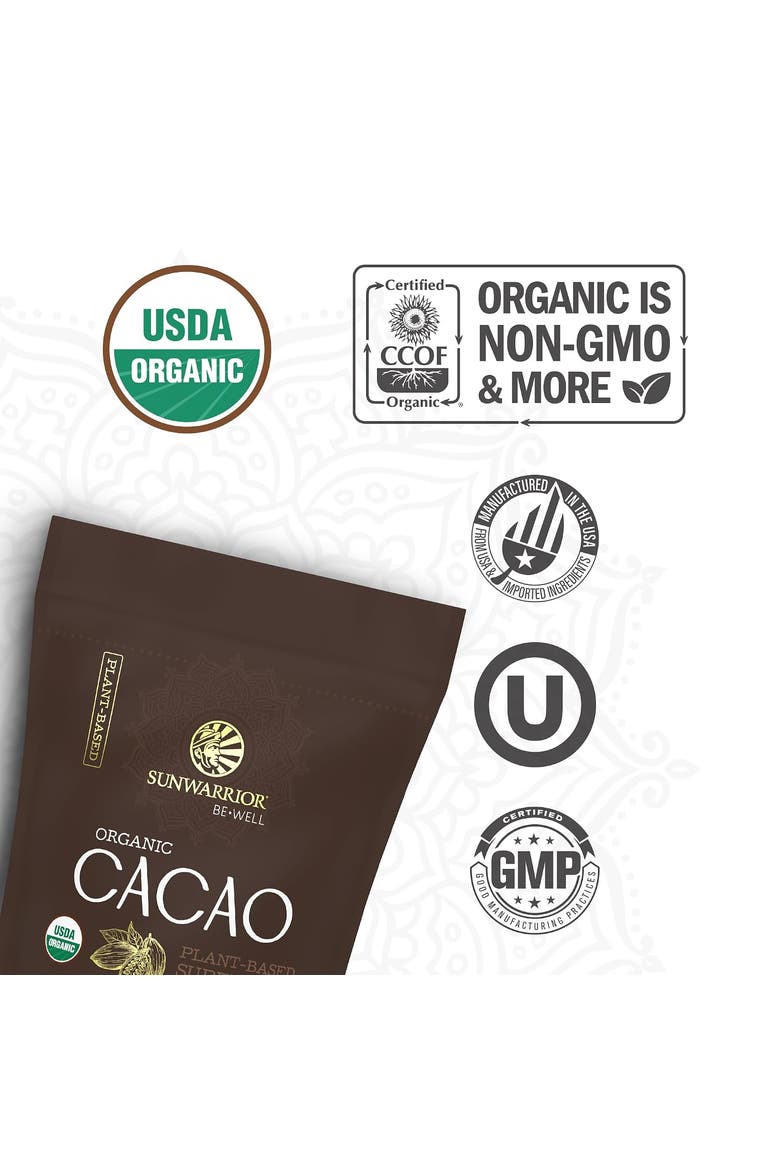 Organic Be Well Cacao Powder 455g Pouch, Alternate, color, No Color