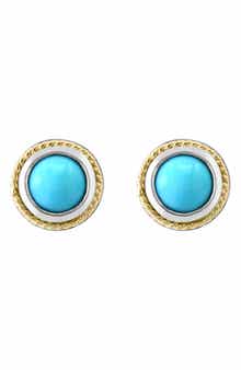 EFFY Turquoise & Diamond Stud Earrings