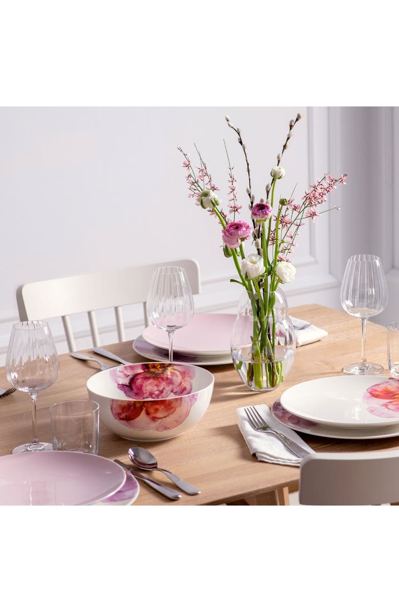 Villeroy & Boch Rose Garden Round Vegetable Bowl, Alternate, color, Pink