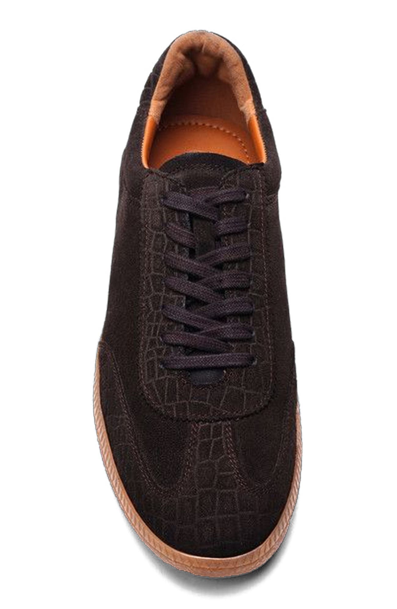 CARLOS SANTANA Crosby Sneaker, Alternate, color, Coffee Brown Suede