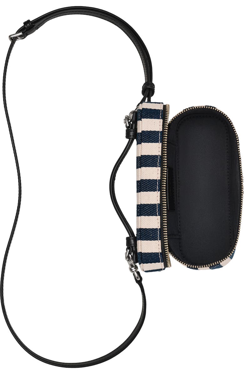 Marc Jacobs The Stripe Canvas Everyday East/West Vanity Bag, Alternate, color, Blue Sea Multi