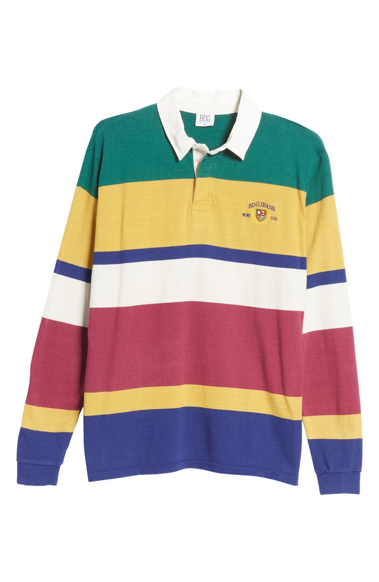 BDG Urban Outfitters Men's Stripe Cotton Rugby Shirt, Alternate, color, 