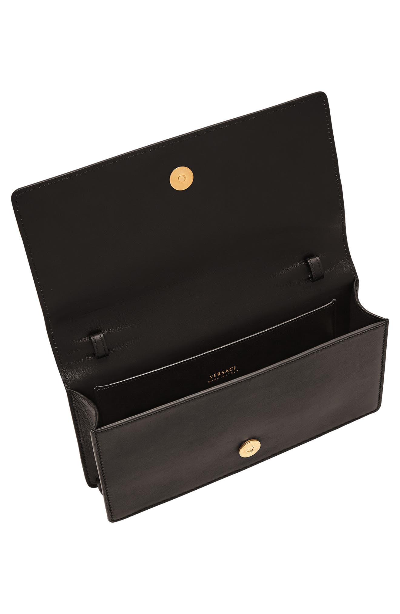 Versace Tribute Leather Shoulder Bag, Alternate, color, 