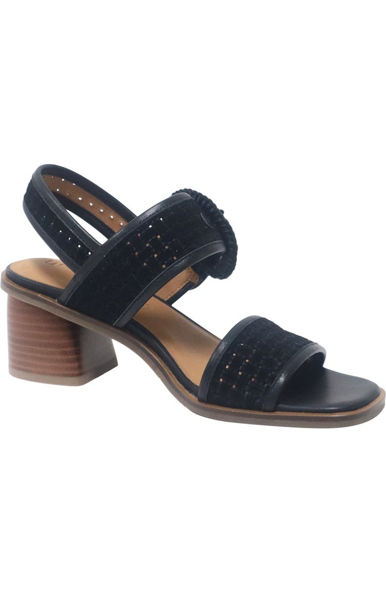 Gentle Souls Mystic Slingback Block Heel Sandal, Main, color, Black Suede