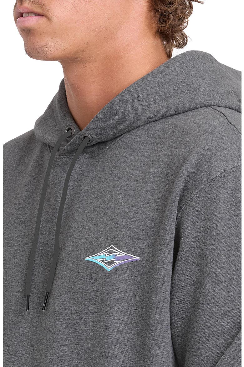 Crayon Wave Hoodie, Alternate, color, DARK GRAY HEATHER