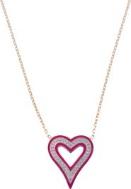 SHYMI Enamel Heart Pendant Necklace
