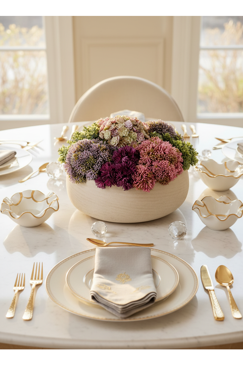 Georgina Sedum Arrangement, Alternate, color, Ash
