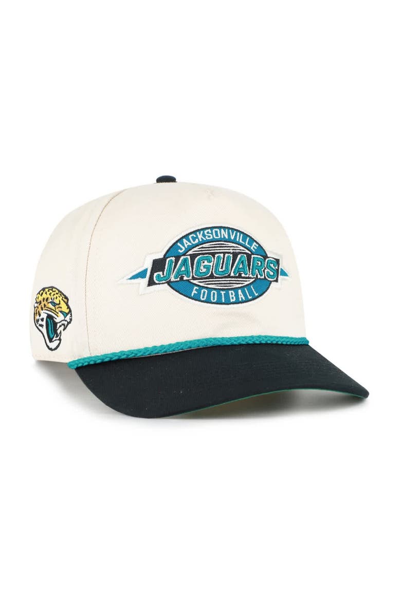 Men's '47  Natural Jacksonville Jaguars Frame Out Two Tone Hitch Adjustable Hat, Main, color, Natural