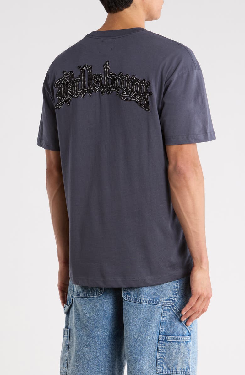 Billabong Arch Up Cotton T-Shirt, Alternate, color, Charcoal