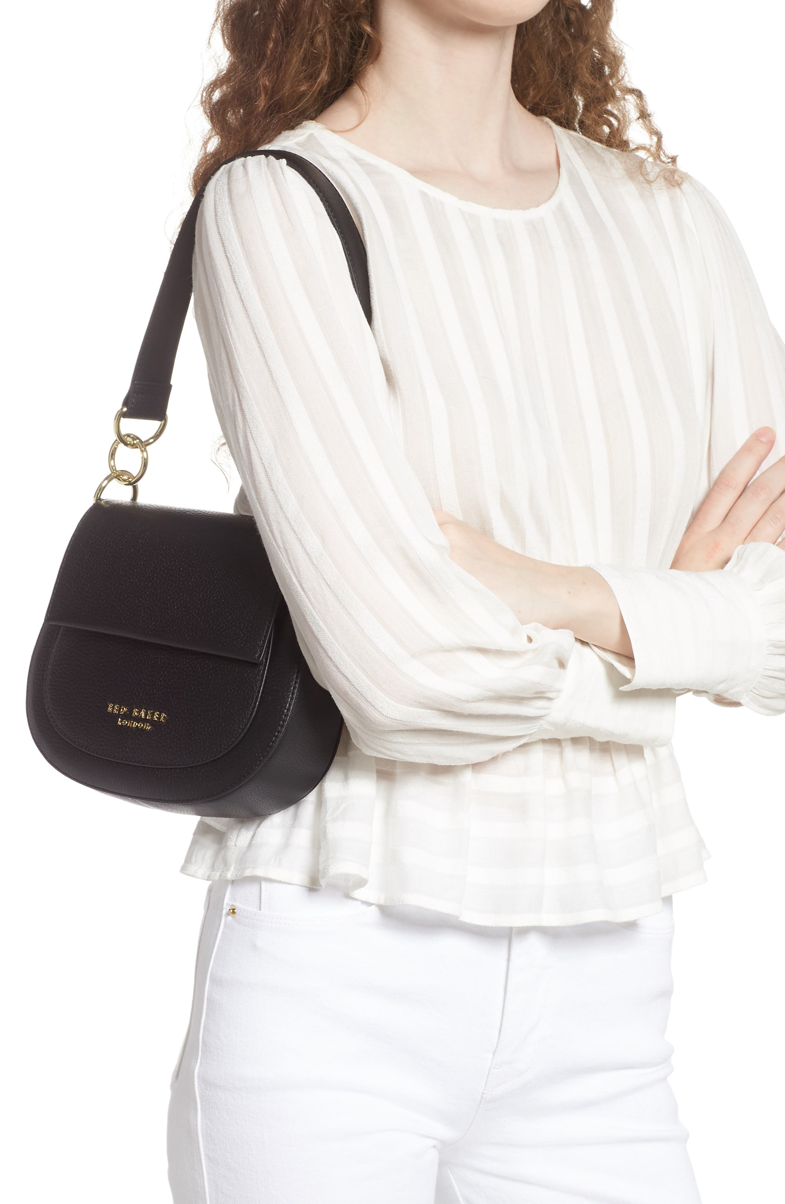 Ted Baker London Amali Leather Crossbody Bag, Alternate, color, 