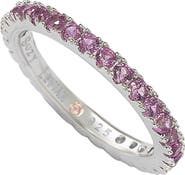 SUZY LEVIAN Pink CZ Eternity Band Ring