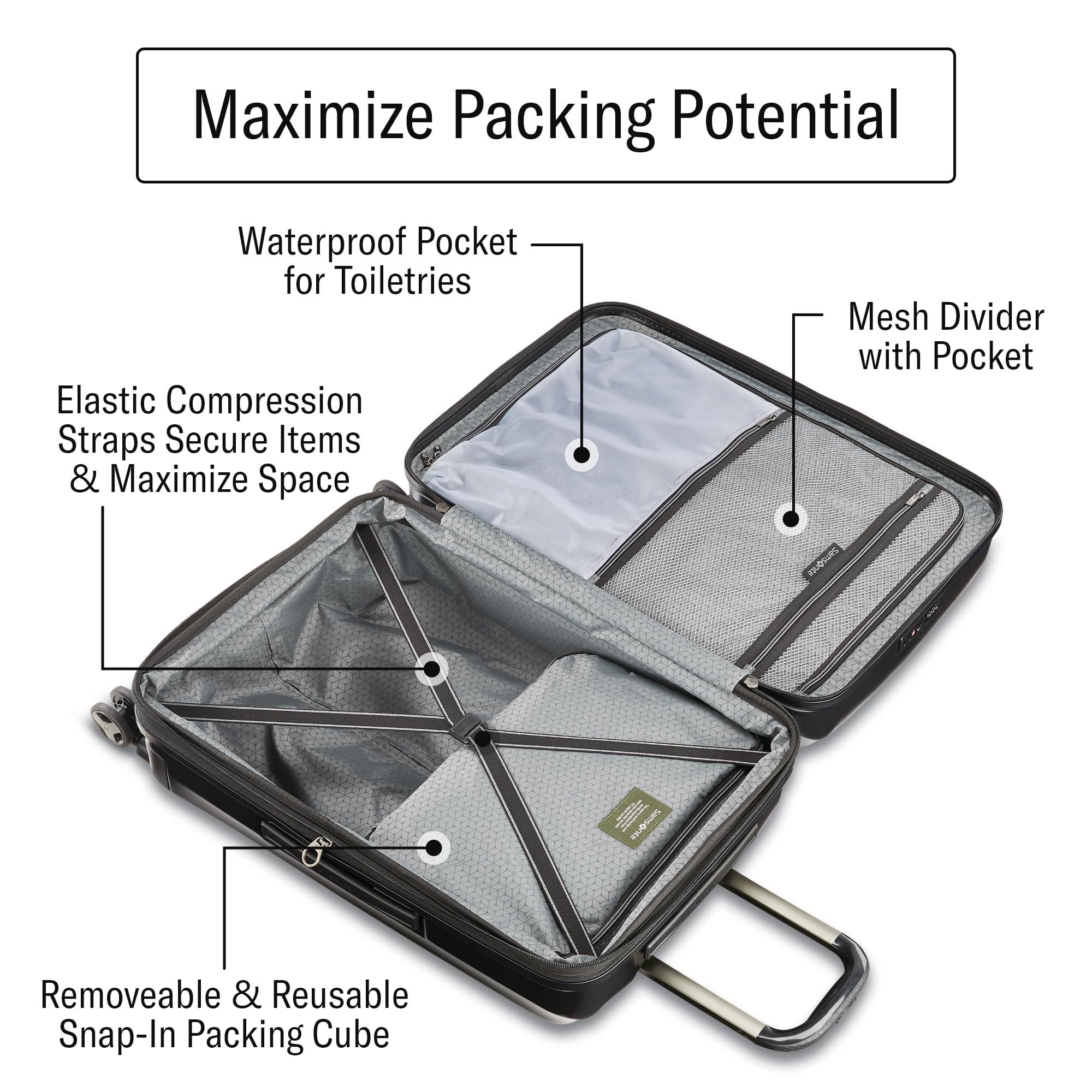 Samsonite Octiv Hardside Spinner Carry-On Luggage, Alternate, color, Aluminum Silver