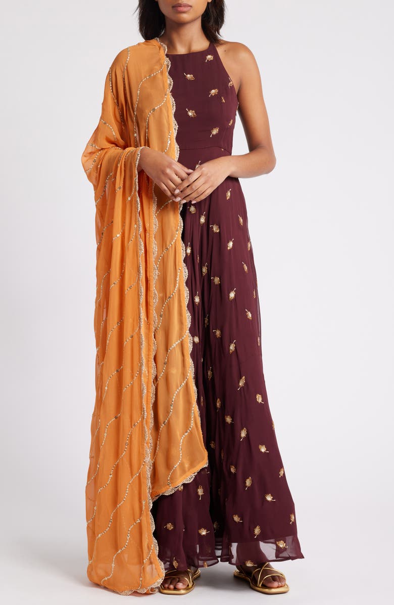 Sani Nila Anarkali with Dupatta, Main, color, 