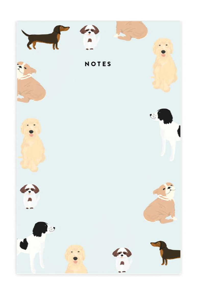 Dog Notes Notepad, Main, color, Light Blue