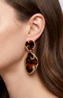 Molten Tortoise Drop Earrings