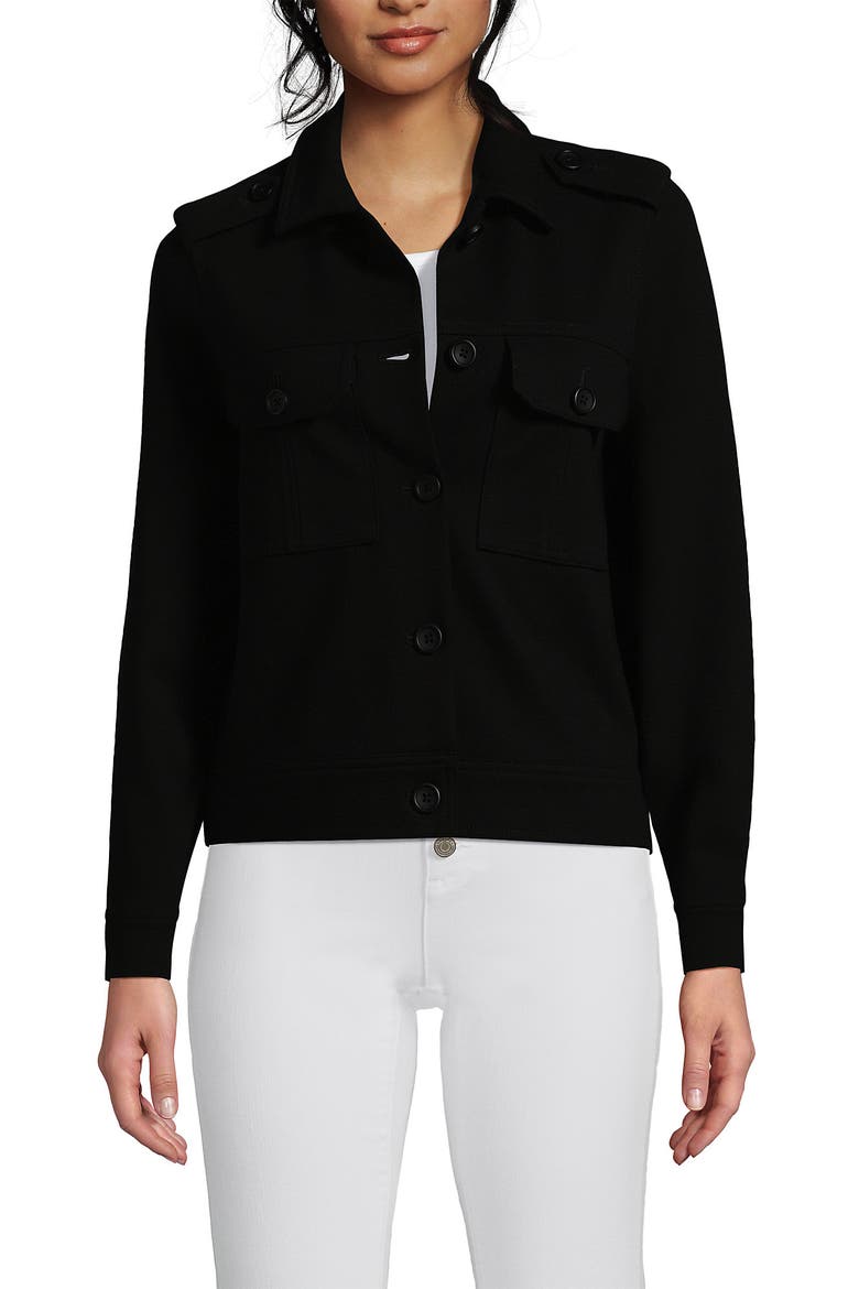 Ponte Vacation Jacket, Alternate, color, Black